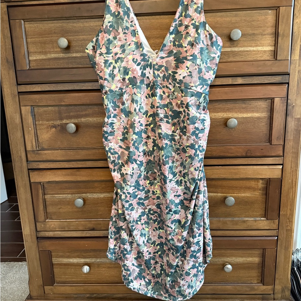 Prana Multicolor Floral Mini Dress